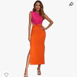 Women's Slit Cut Out Bodycon Maxi Dress